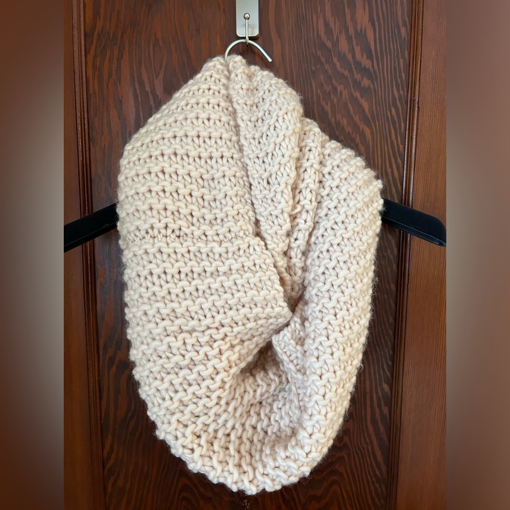 Pale Pink (almost neutral beige) H&M Knit Infinity Scarf